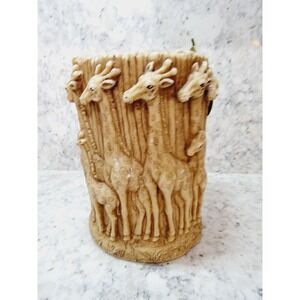 FLICKERS Lava Giraffe Pillar Candle Vintage Animal Spirits‎ Hancrafted NOS NEW